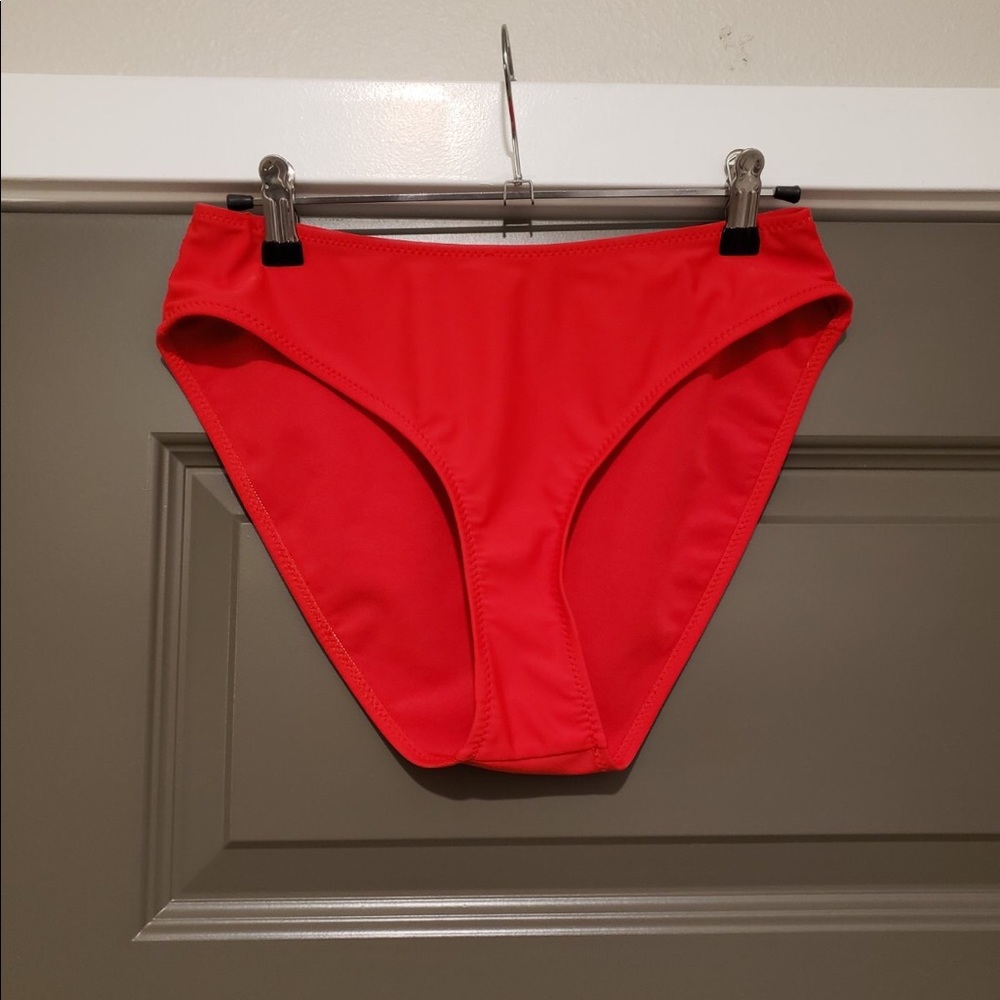 High Waisted Red Bikini Bottom